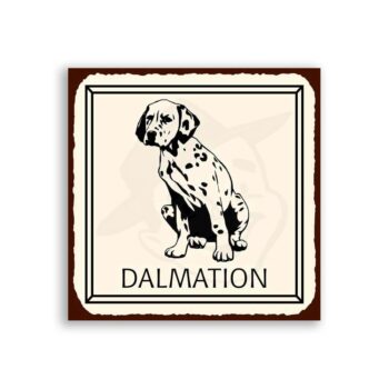 Dalmation Dog Vintage Metal Animal Retro Tin Sign