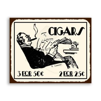 Cigars Vintage Metal Art Retro Tin Sign